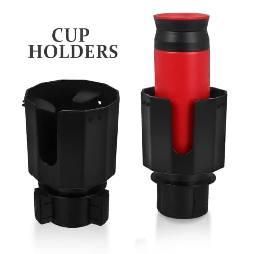 YARNOW Car Cup Holder Expander with Adjustable Base for Large Water Bottles and Travel Mugs Automotive Cup Holder Adapter Compatible with Flasks and Oversized Drinks for Safe Driving — view 6