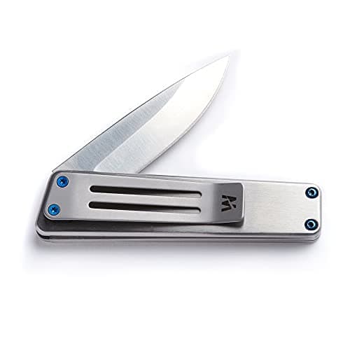 WHITBY Pocket Knife, 2.5" Mint Stainless Steel Folding Knives Stainless