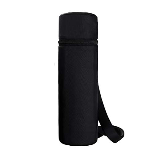 Aosbos Wine Cooler Bag, 750ml Single Water Bottle Carrier with Shoulder Strap, Padded Insulated Small Cool Bags Sling for Beach, Picnic, Travel – Gift Pouch for Wine Lovers, 12.2" x 3.9"