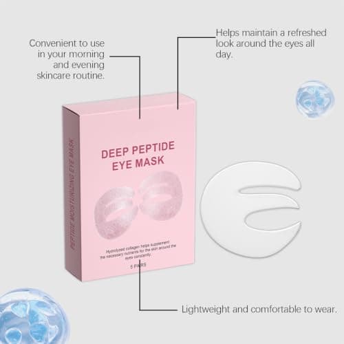 StreamSafe Deep Peptide Collagen Eye Mask, 5 Pairs Under Eye Patches — view 3