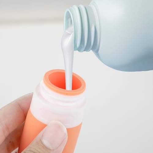 18 Pcs Travel Bottles Set Leakproof Silicone Containers Bag — view 5