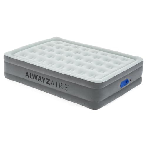 Bestway AlwayzAire Queen Air Mattress with Built-In Dual Pump, USB Port, LED Light & Travel Bag – 203 x 152 x 46cm