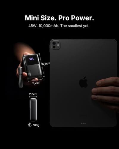 INIU Power Bank, Ultra Mini 10000mAh 45W Fast Charging Phone Battery Pack — view 2
