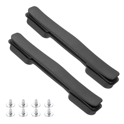 sourcing map 2 Pcs Luggage Handle Replacement 8.5 Inch Suitcase Carry Strap Plastic Pull Grip Parts with Screws for Suit Case Box, Black