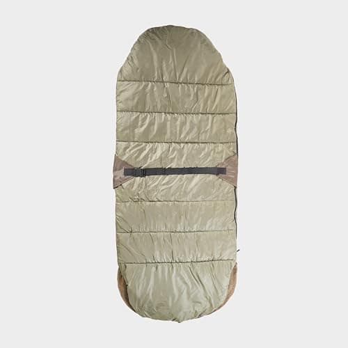 Westlake Kougar 3 Season Sleeping Bag with Bed Chair Straps & 2-Way Crash Zips, Water Resistant & Lightweight Bivvy Sleep System for Adults (Brown) — view 6