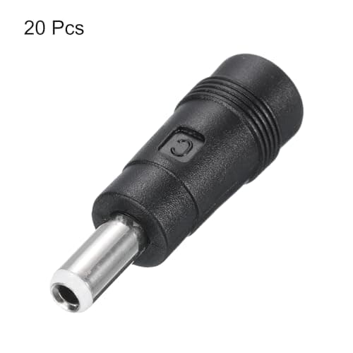 sourcing map DC Power Connector Adapter, 5 Pack 5.5x2.1mm Female Jack to 5.5x2.5mm Male Plug Universal Barrel Connector for Laptop Router — view 3