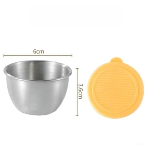 Portable Camping for sauce Pot 80ml for Hiking Picnic Portable(yellow) — view 2