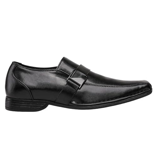 Bruno Marc Men's Slip-on Loafers Shoes,Size 9.5,Black,Giorgio-3 — view 6