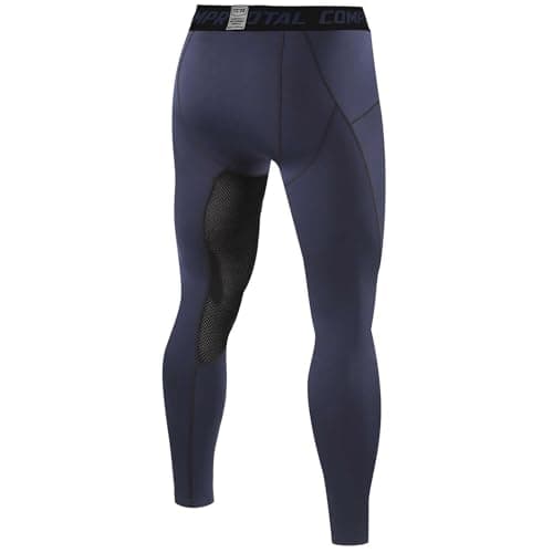 TCA Men's SuperThermal Compression Armour Base Layer Thermal Under Tights - Navy Eclipse, S — view 2