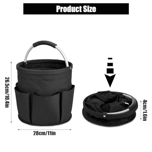 Partideal Tool Bag with Handle, 17 liters Bucket Tool Organizer Bag — view 2