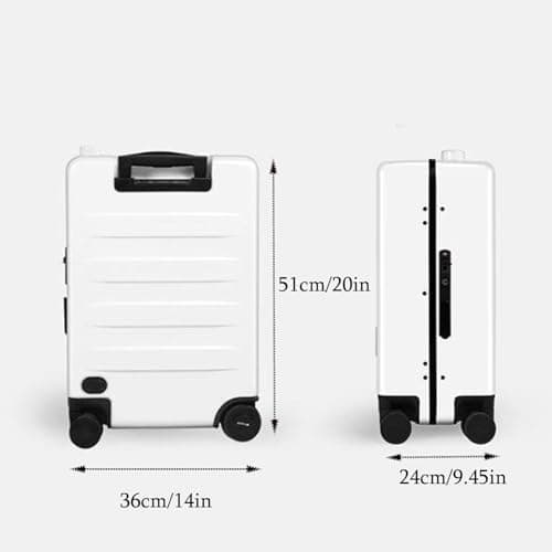Carry-Ons Smart Suitcase, Fingerprint Unlock Aluminum Frame Carry On Hardside Luggage with Spinner Wheels and TSA Lock, Auto Follow, APP Control — view 6