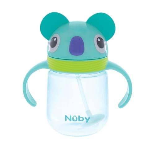 Nuby Character Cup Toddler Water Bottle, 240ml, 6M+, Koala