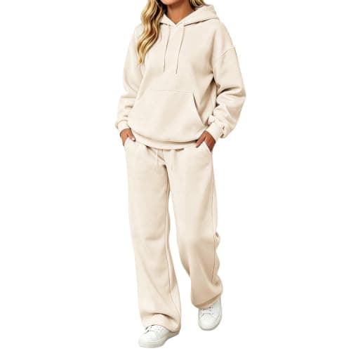 Tracksuit Womens Full Set Pullover Hoodie Wide Leg Trousers 2 Piece Outfits — view 2