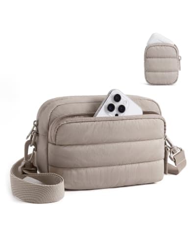 bagsmart Crossbody Bag for Women with Detachable Earphone Case