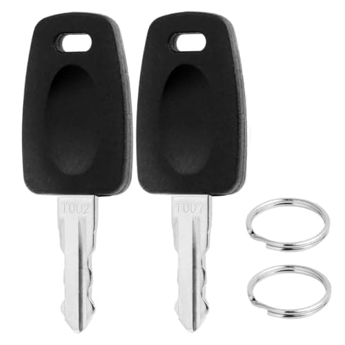 2 Pack Keys for TSA007 002 Master Luggage Keys, Universal TSA 007 Locks Key Compatible with Luggage Suitcase Password Combination Lock, Durable Black Plastic Metal, Easy to Use