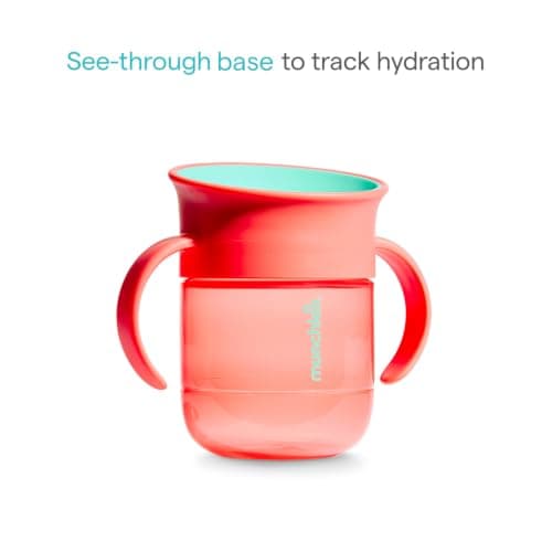 Munchkin Miracle 360 Baby Cup |2-Pack | 6m+ | 207ml | Purple/Coral — view 3