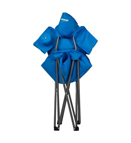 Vango Goliath X-Large Padded Camping Chair for Adults [Amazon Exclusive], Extra Wide Seat with Insulated Drinks Holder, Folding Garden Chair for Outdoors, Fishing, Beach, Blue — view 4