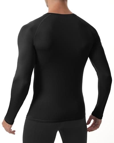 Roadbox Men's Compression Top, Long Sleeve Running Base Layer, Quick-Drying — view 2