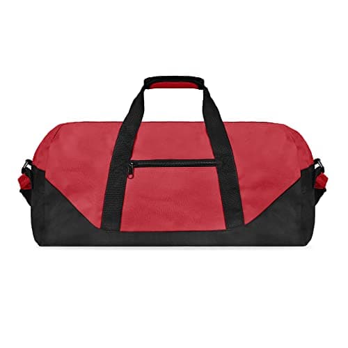 21" Large Duffle Bag with Adjustable Strap, Red, L, Classic — view 2