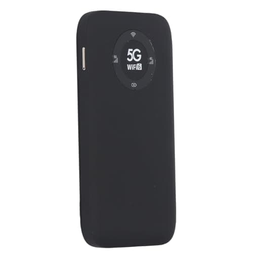 Omquot Portable WiFi Device with 5G Mobile Hotspot for On-the-Go Use, Suitable for 16 Devices with High Speed (Black) — view 3