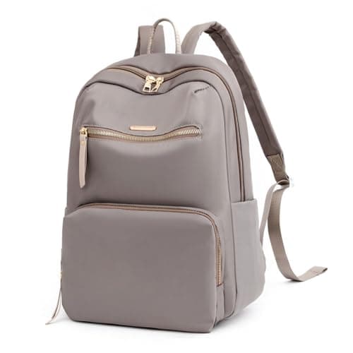Hixingo Womens School Backpack, Causal Travel School Bags Backpack for Teenage Girls Lightweight Bookbag to School, College, Work, Travel (1118# Khaki)