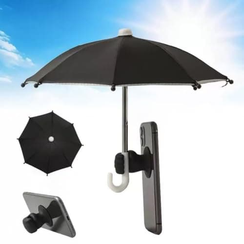 Mobile Phone Sun Umbrella Suction Cup Base Foldable Anti Glare Rainproof For Smartphone Tablet Car Bike Beach Camping Outdoor Travel — view 4