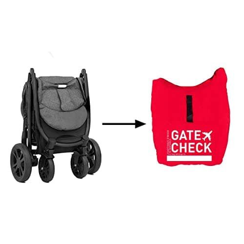 YöL Pram Travel Bag Gate Way Check Protector for Standard and Double Prams Stroller Airplane Travel Holiday Waterproof Universal Size Easy to Use Red Sack. — view 2