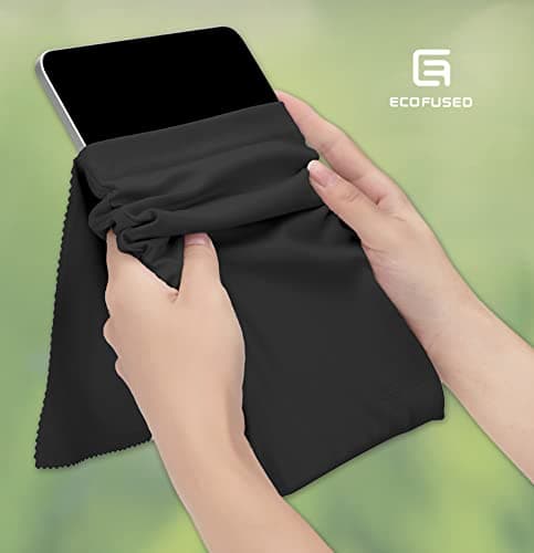 ECO-FUSED Microfiber Tablet Sleeve 3-Pack Compatible with Tablets, iPad 1-10, iPad Air 1-5, iPad Pro 11, 10.5, 9.7, Microsoft Surface 10.6, Screen Sizes 9.7-11 inches, Travel, Daily Use, Protection — view 2