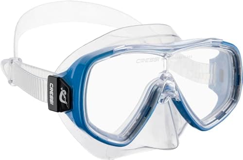 CRESSI Ondina Jr + Top Combo - Combo Set Diving Mask Ondina and Snorkel Top, Clear/Blue, 7/13 years, Kid Unisex — view 2