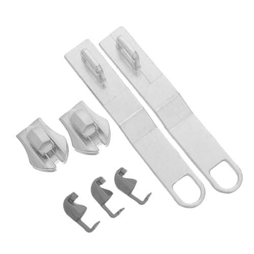 PLAFOPE Tab Repair for Luggage Replacement Sliders, 2 Sets Zinc Alloy, Safeguard Belongings, for Suitcases and Bags Daily Commuting, Silver