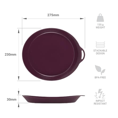 Lifeventure Ellipse Reusable 4-Piece Camping Tableware & Cutlery Set — view 5