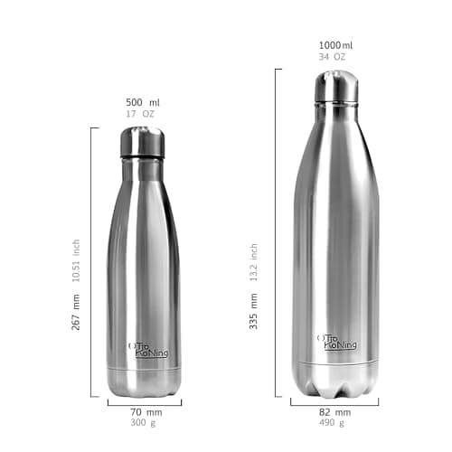 OTTO KONING Water Bottle 500ml Insulated Stainless Steel Flask — view 3