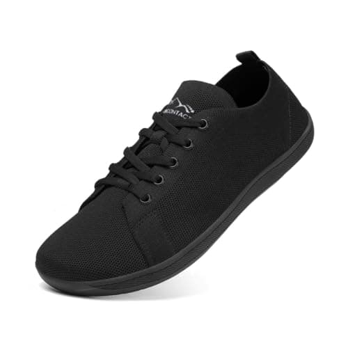 Naturcontact Urban Breeze 2.0 | Original Barefoot Shoes | Unisex Wide Toe Box | 2025 Model | Breathable Minimalist | Foldable Zero Drop | Vegan Footwear-Colour: Black- Size: 8 UK
