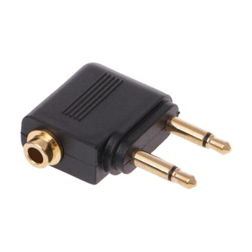 Airline Headphone Adapter Compact Lightweight Sturdy