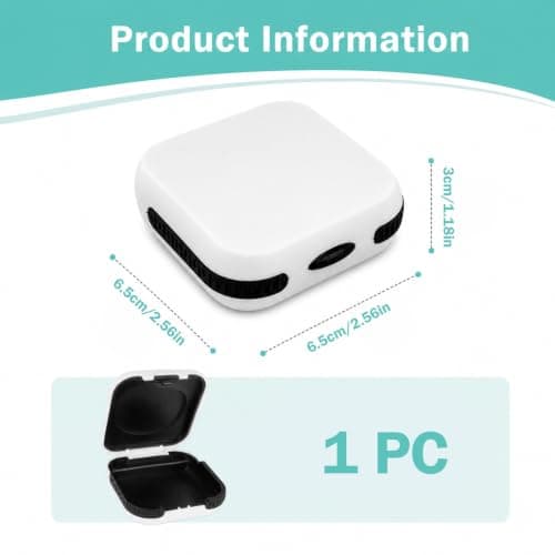 Portable Hearing Aid Case with Shockproof Silicone Cushion — view 2