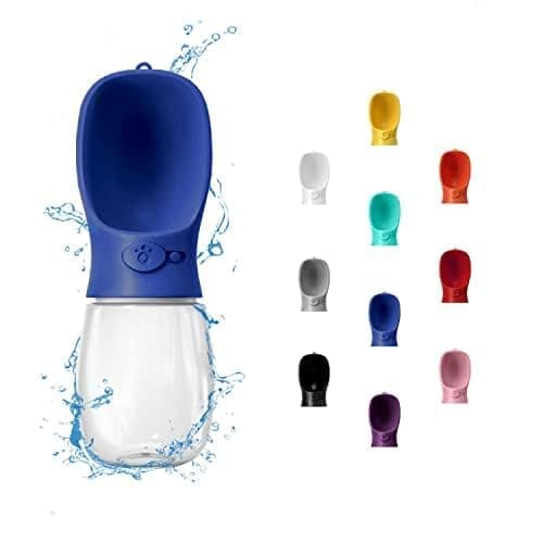 WePet Portable Dog Water Bottle, 550ml, Leak Proof Puppy Water Dispenser with Drinking Feeder for Pets Outdoor Walking, Hiking, Travel, Food Grade Plastic
