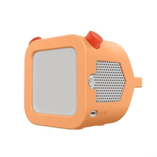 Crabop Silicone Case for Yoto Player 3rd Gen - Anti-Slip Grip & Built-in Handle, ABS Cover for Kids Travel, Orange(Orange)