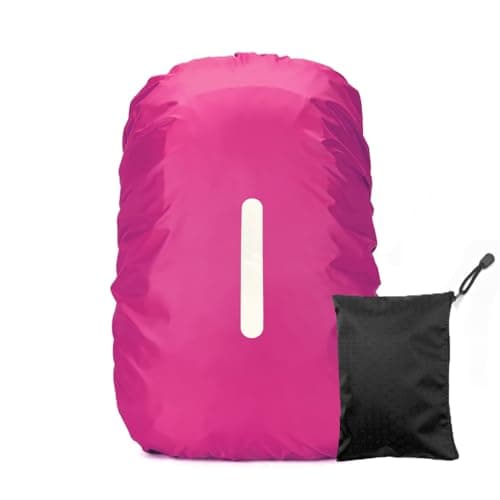 LICQIC Waterproof Rain Cover for Backpack, S (30-40L), Red
