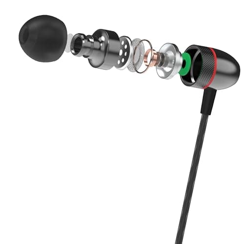 Betron ELR50 Wired Earphones with 3.5mm Jack, Black — view 4