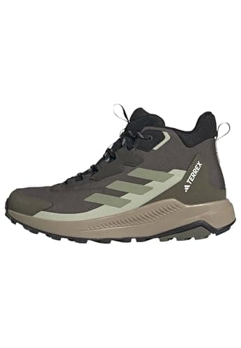 adidas Men's Terrex Anylander Mid RAIN.RDY Hiking Shoes, Shadow Olive/Tent Green/Halo Green, 9 UK