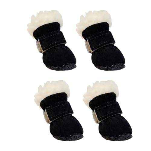 Pet Supplies – Product Title Winter Dog Shoes Warm 4-Pack for Small and Medium Dogs Outdoor Outdoor Winter Washable Boots 4PCS (Black, XL)
