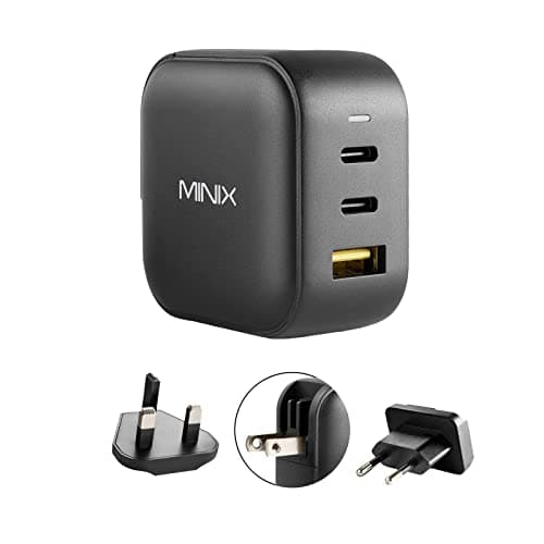 MINIX P1 66W Turbo 3-Port GaN Travel Wall Charger USB C Fast Power Adapter — view 3