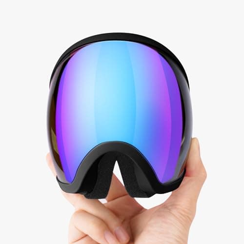 EasYoung Ski Goggles for Men Women Youth, Skiing Snowboard Goggles with Over Glasses, Anti-fog, UV Protection, Helmet Compatible — view 3