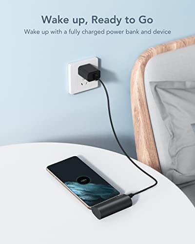 Charmast Mini Power Bank USB C 5000mAh,20W PD 18W QC USB C Battery Pack Quick Charge Portable Charger Compatible with USB C Phones Samsung Huawei,Pixel,LG,HTC,Moto,OnePlus,Xiaomi and More — view 6