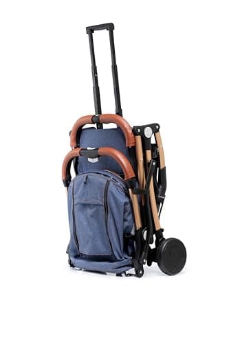 Bambico Airline Approved Foldable Cabin Stroller Pushchair - Navy — view 6