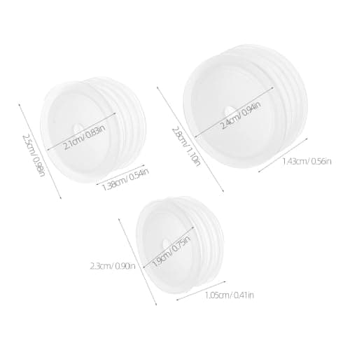 Zerodeko 150pcs Press-In Medicine Bottle Adapter Plug - 4.4mm Plastic Glass Bottles Stopper - Leakproof Dosing Adapter for Hospitals, Clinics — view 2