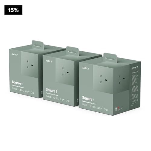 Avolt Square 1 Travel Extension Lead Cube, 1.8m, 3 UK Sockets & 2 USB-C — view 2