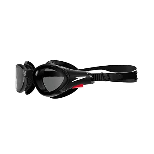 Speedo Unisex Biofuse 2.0 SwiMing Goggles | Patented Easy Adjustment | Anti-fog | Anti-leak | Enhanced Fit | Improved Comfort, Black/Smoke, One Size — view 2