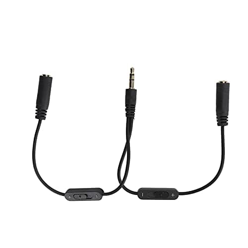 Cryfokt 3.5mm Adapter Cable, 1 to 2 Dual Stereo Splitter for Sharing Music