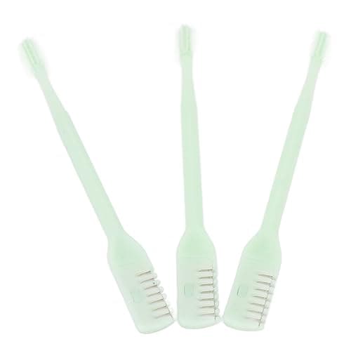 Double Head Nose Hair Trimmer, 360 Degrees Rotation Deep Cleansing Nose Hair Cutter Mint Green Safe Hygienic Travel Friendly ABS Stainless Steel 3pcs — view 5
